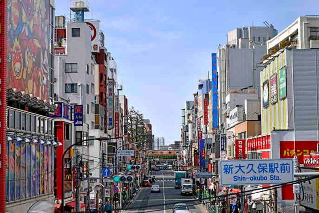新宿市中心jr线新大久保三分钟紧邻韩国街免费wi-Fi 도쿄 외부 사진